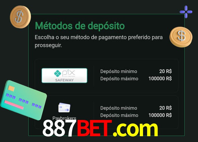 O cassino 887bet.com oferece uma grande variedade de métodos de pagamento